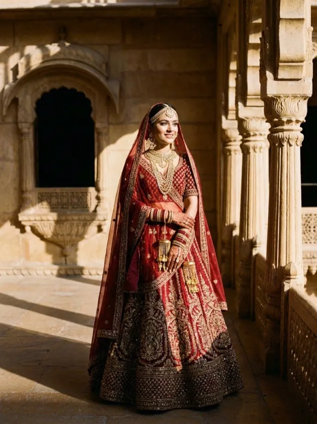 Oxblood Bridal - AI-generated fashion photoshoot by ApparelAI Studio